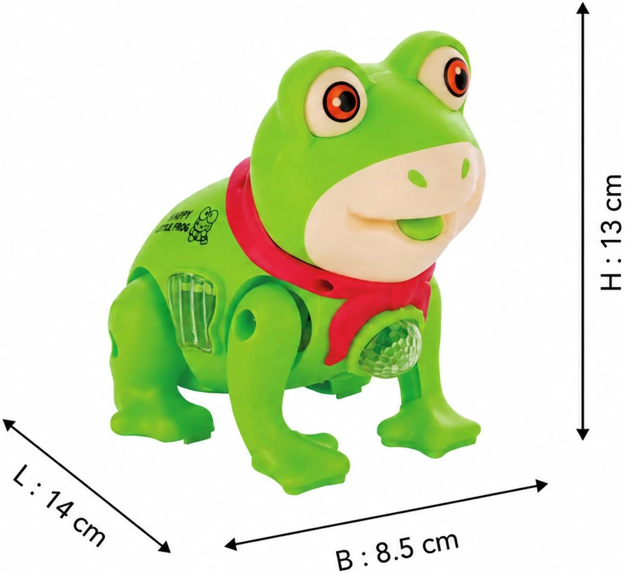Buy Green Frog Toy for Kids with Stick | Battery Operated Walking